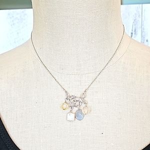 Sterling silver  butterfly charm necklace